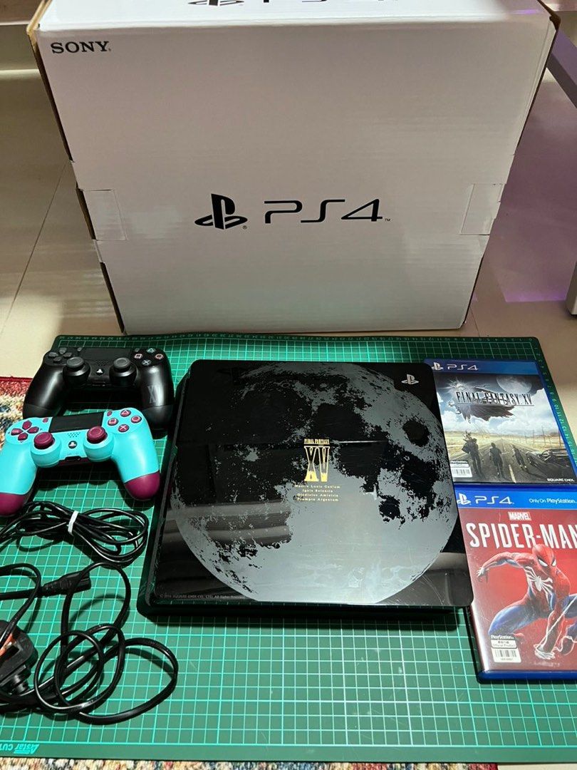 PS4 Slim 1TB Final Fantasy XV Luna Edition + 1 extra controller + 1 extra  game