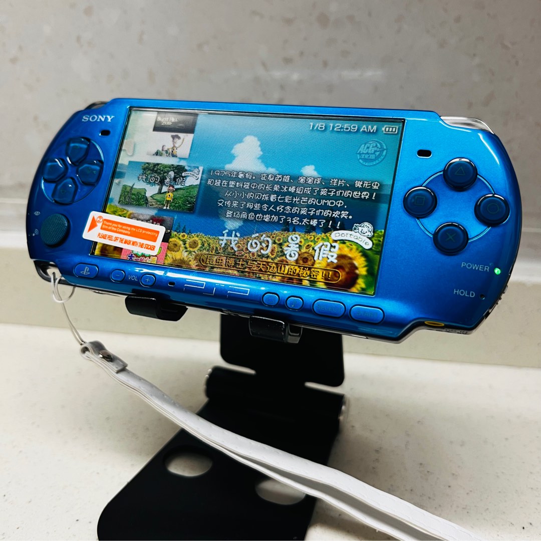 PSP-3000 藍色64gb, 電子遊戲, 電子遊戲機, PlayStation - Carousell