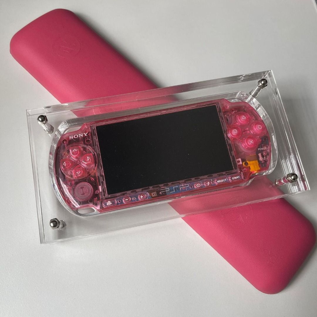 Clear Pink Sony PSP 3000 Console new housing shell Build to order