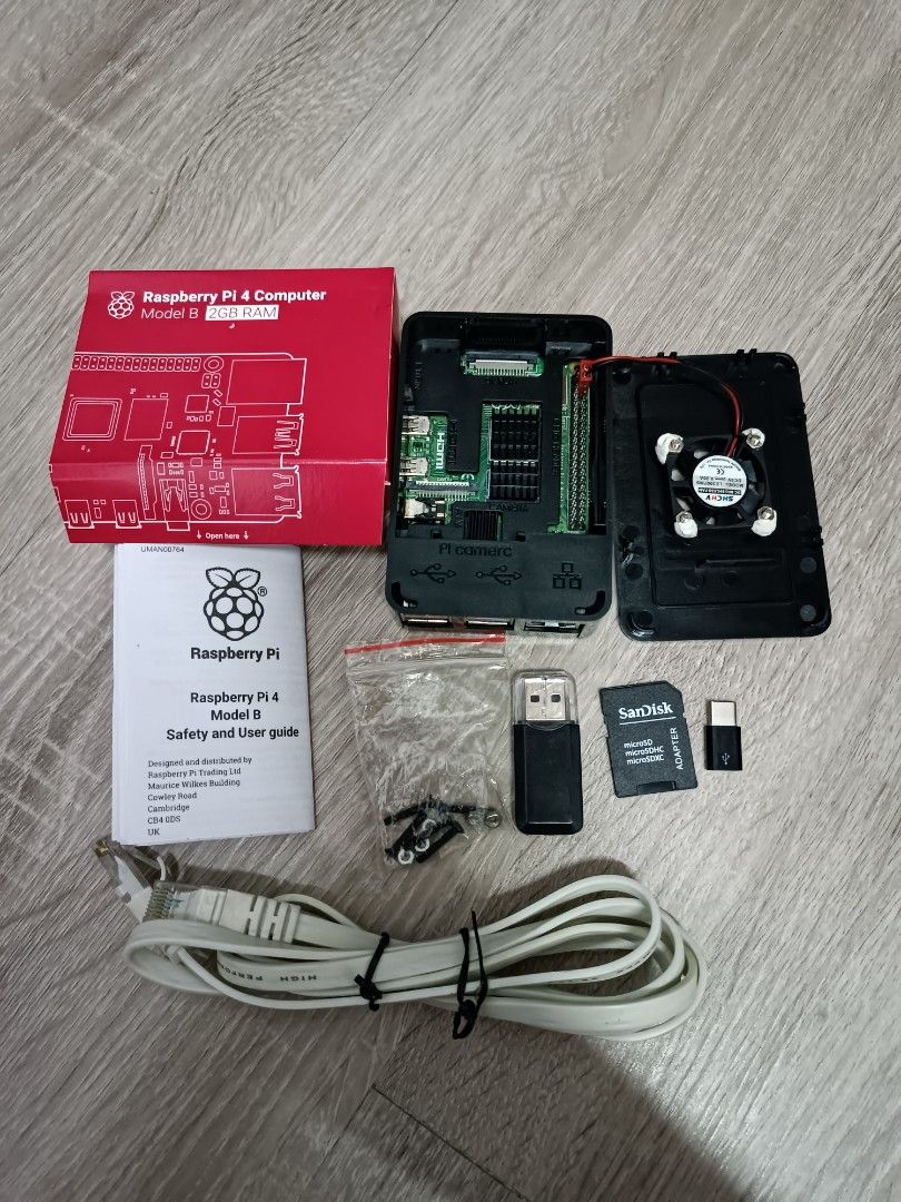 Raspberry Pi 4 Model B (2GB) + components set, Computers & Tech, Parts ...