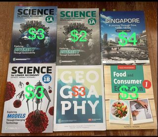 secondary 1 textbooks / activity books