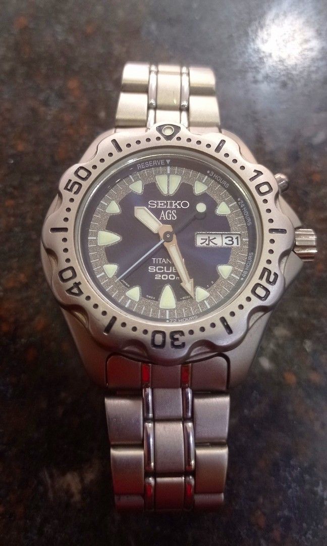 Seiko ags titanium scuba hot sale