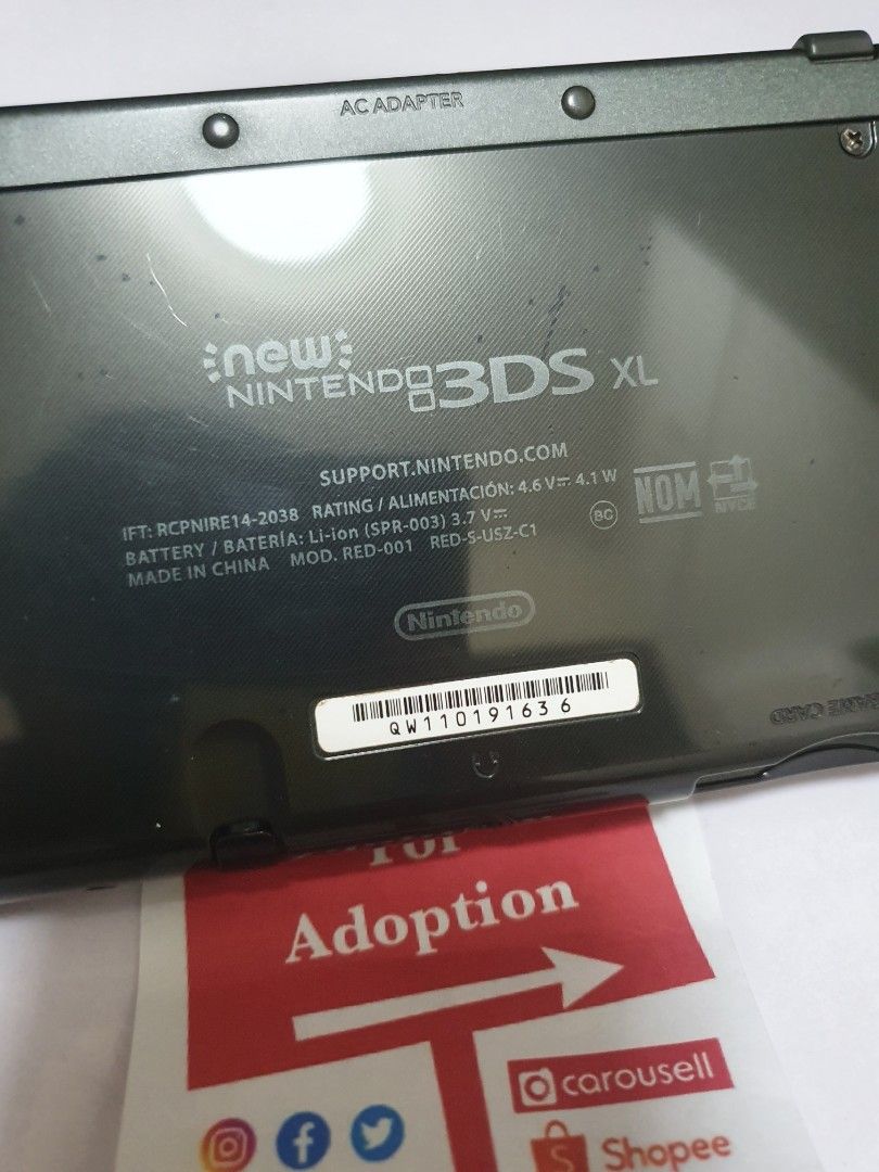 Selling New Nintendo 3ds XL (Category: Nintendo) located in Quezon City. Submitted by itemsforadoption (Listing ID 1234936490, Image 3). Description: Rfs: Its 2023! Happy New Year! Hoping you have a good year ahead of you! If you have questions feel free to send a message. Though I'll most likely be able to reply from 10am to 8pm. Please be patient and understanding. Decluttering games and items that I've picked up or for friends and family. Pric