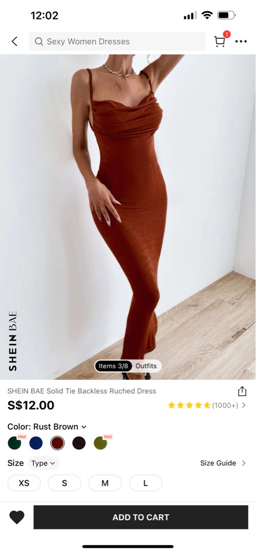 drop a bombshell ruched midaxi dress in rust Ruched Dress Oh Polly Drop A Bombshell Drop A Bombshell Ruched Midaxi Dress  In Black Parallel