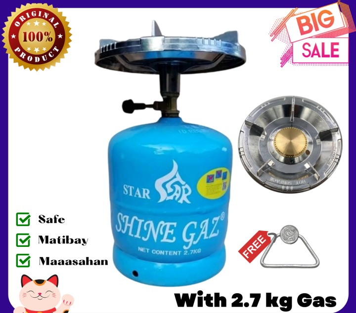 SHINE GAZ SUPER KALAN COMPLETE SET ( TANK + BURNER w/ free 2.7 LPG ...