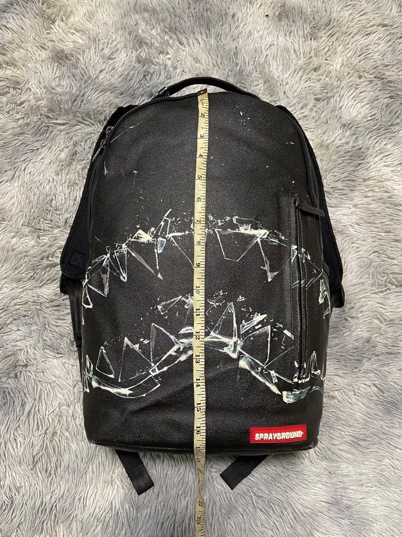 SPRAYGROUND Broken Glass Shark Backpack Men s Fashion Bags