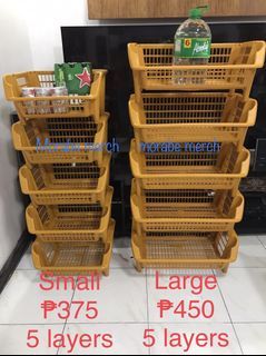 Stackable plastic rack organizer