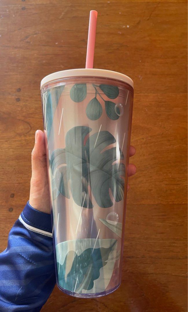 Starbucks Defect Home Greenery Leaf Tumbler Bottle, Furniture & Home