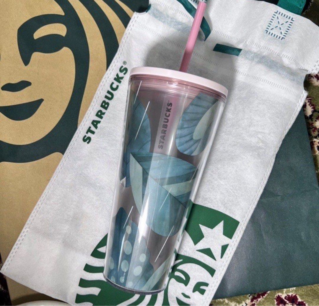 Starbucks Defect Home Greenery Leaf Tumbler Bottle, Furniture & Home