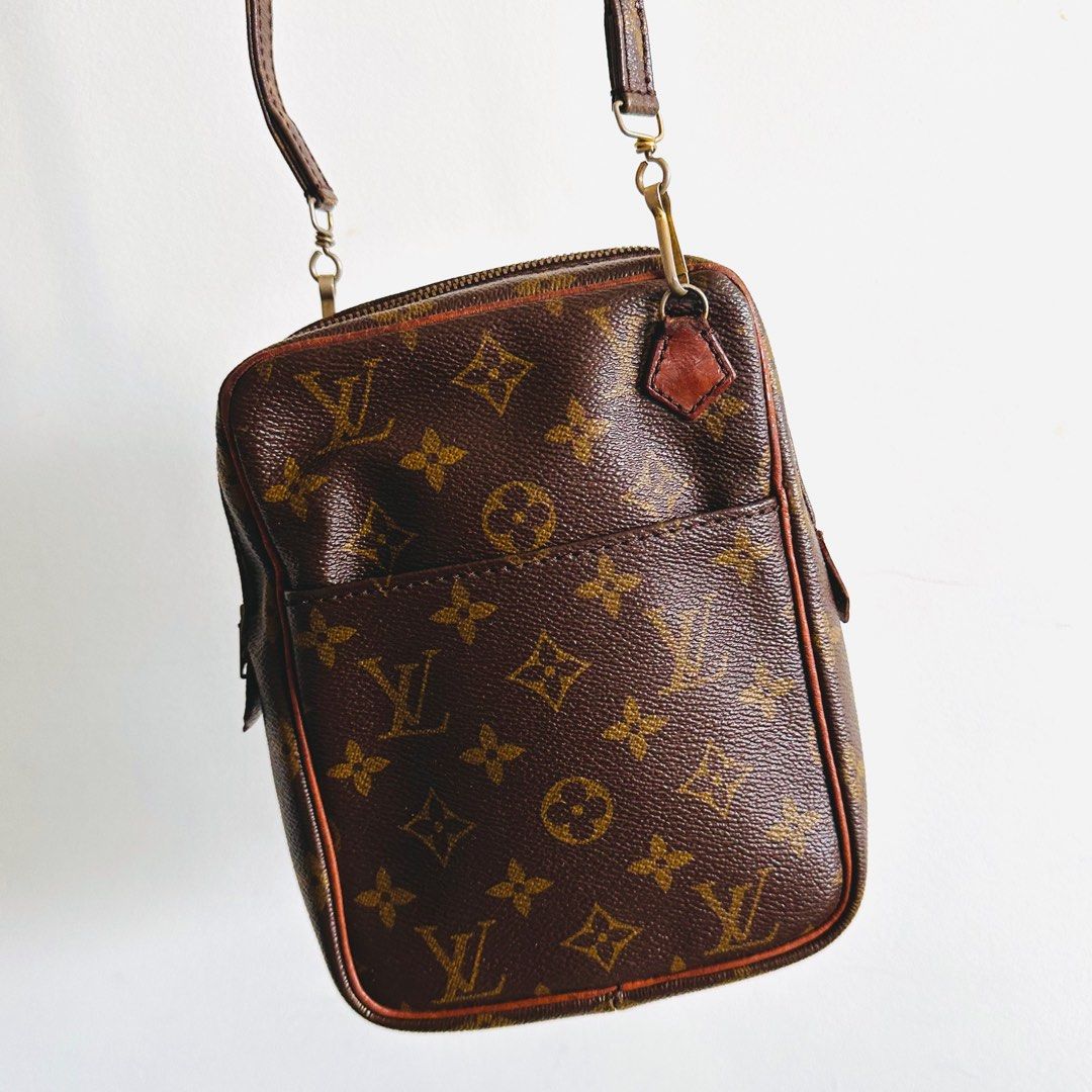 LV Metal Logo Crossbody Sling Bag, Luxury, Bags & Wallets on Carousell