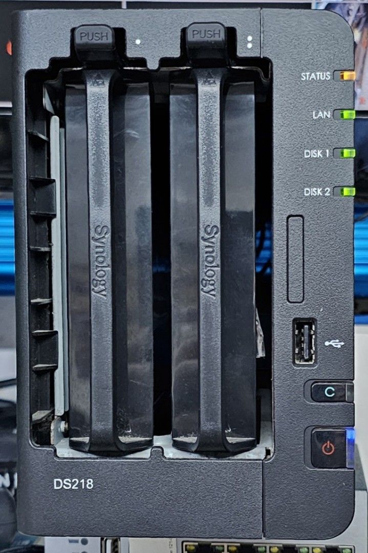 Synology DS218+ wd red 4T 2台付-