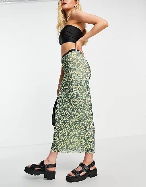 Mesh skirt topshop sales