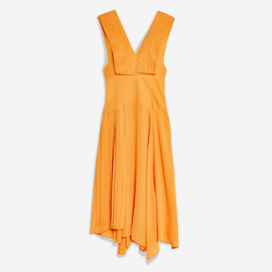 Topshop pleated pinafore dress hotsell
