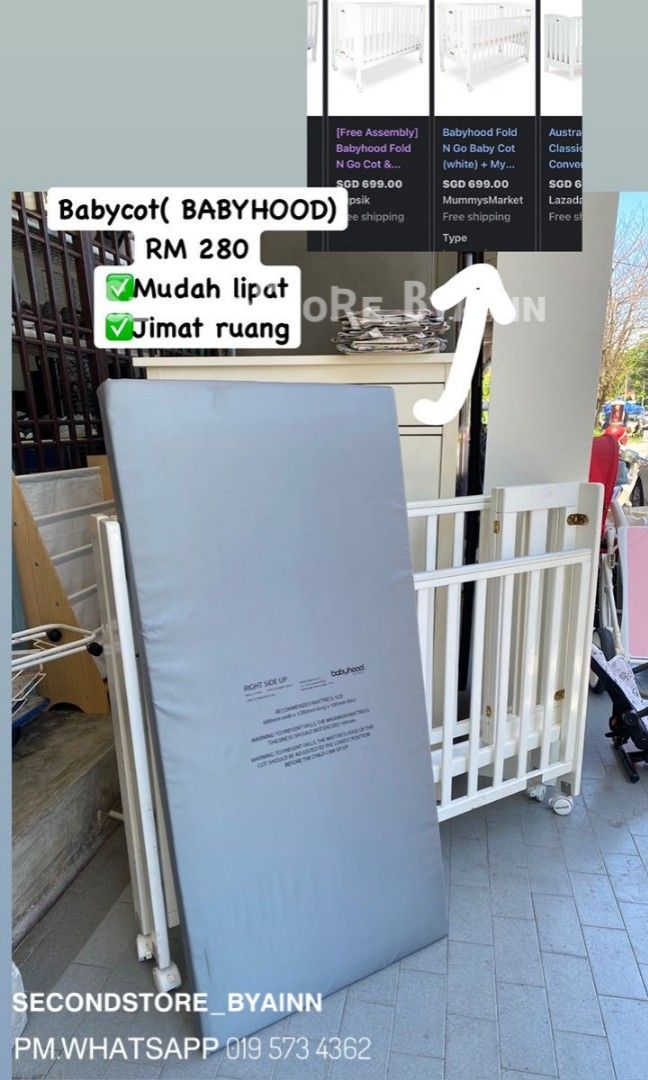 Used Baby Cot, Babies & Kids, Baby Nursery & Kids Furniture, Cots