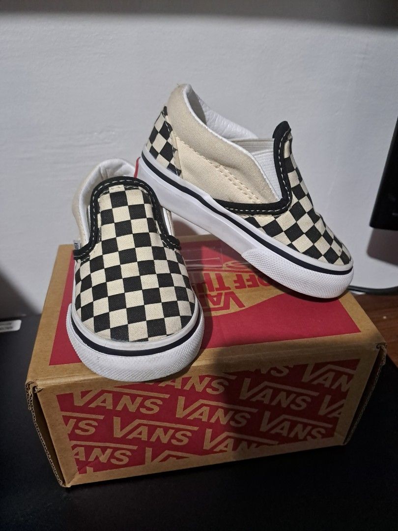 Vans Checkerboard Slip on Baby Shoes