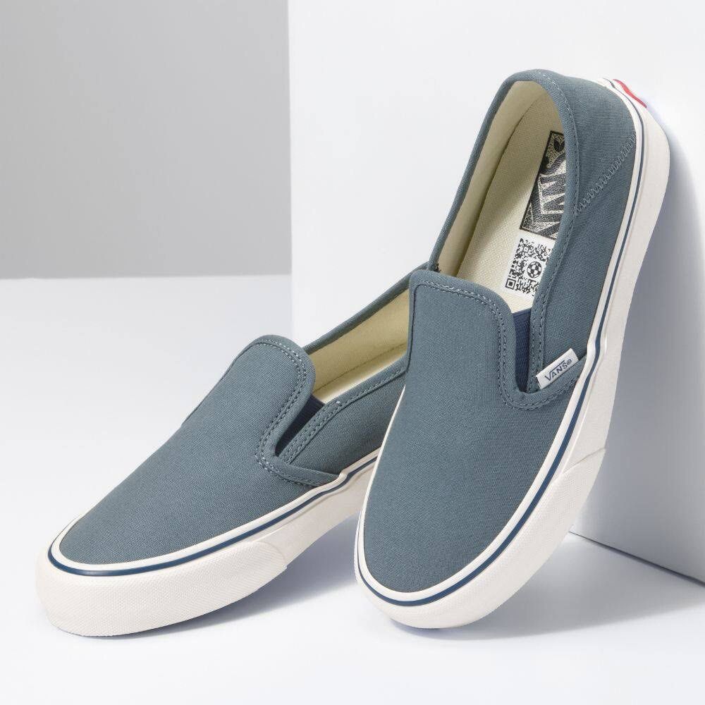 Vans slip on goblin blue store