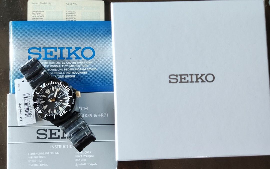 Very Rare SRP583K1 SRP583 Seiko 2nd gen monster Men s Fashion Watches Accessories Watches on Carousell