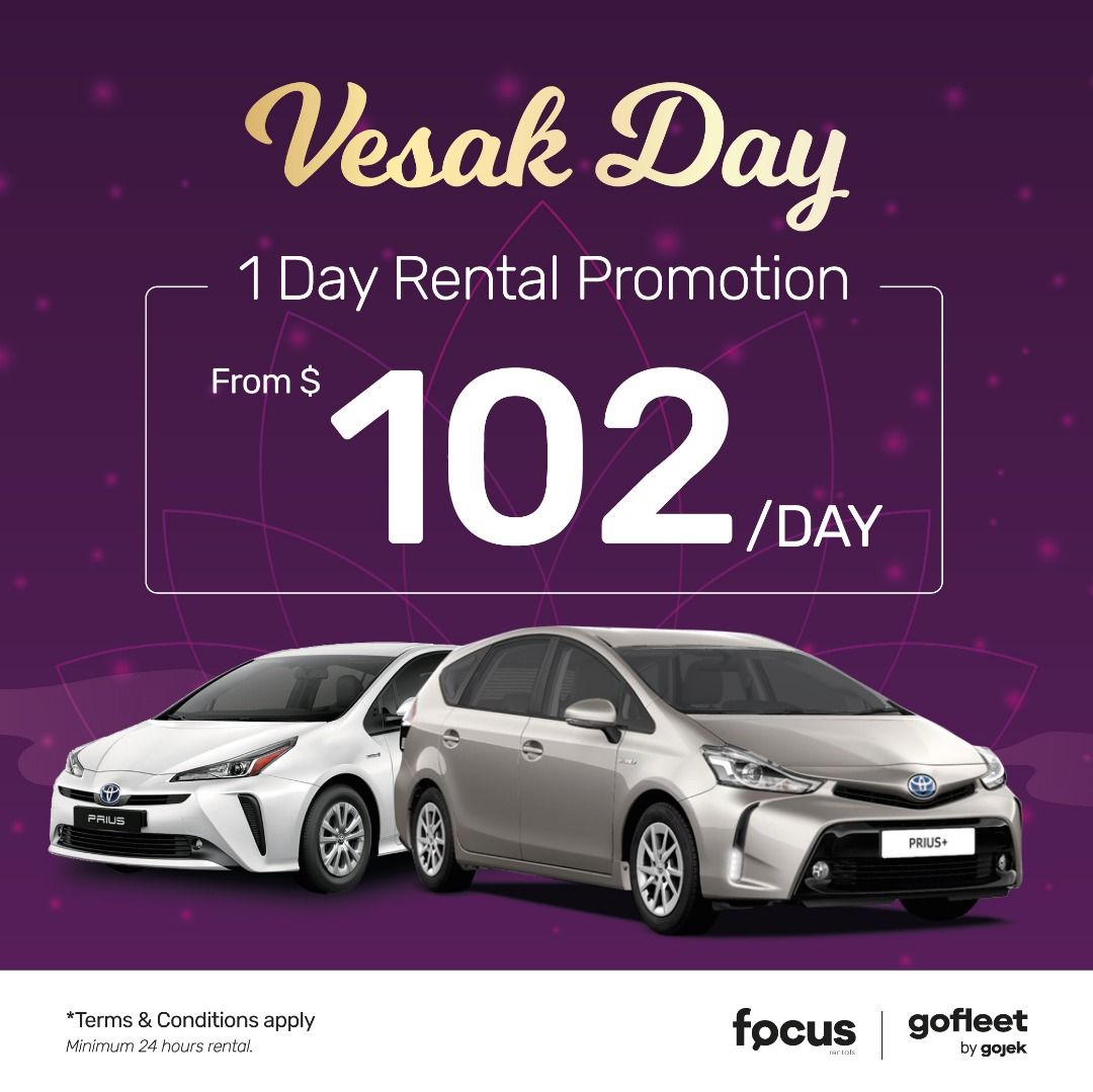 Vesak Day 1 Day Rental Promotion, Cars, Car Rental on Carousell