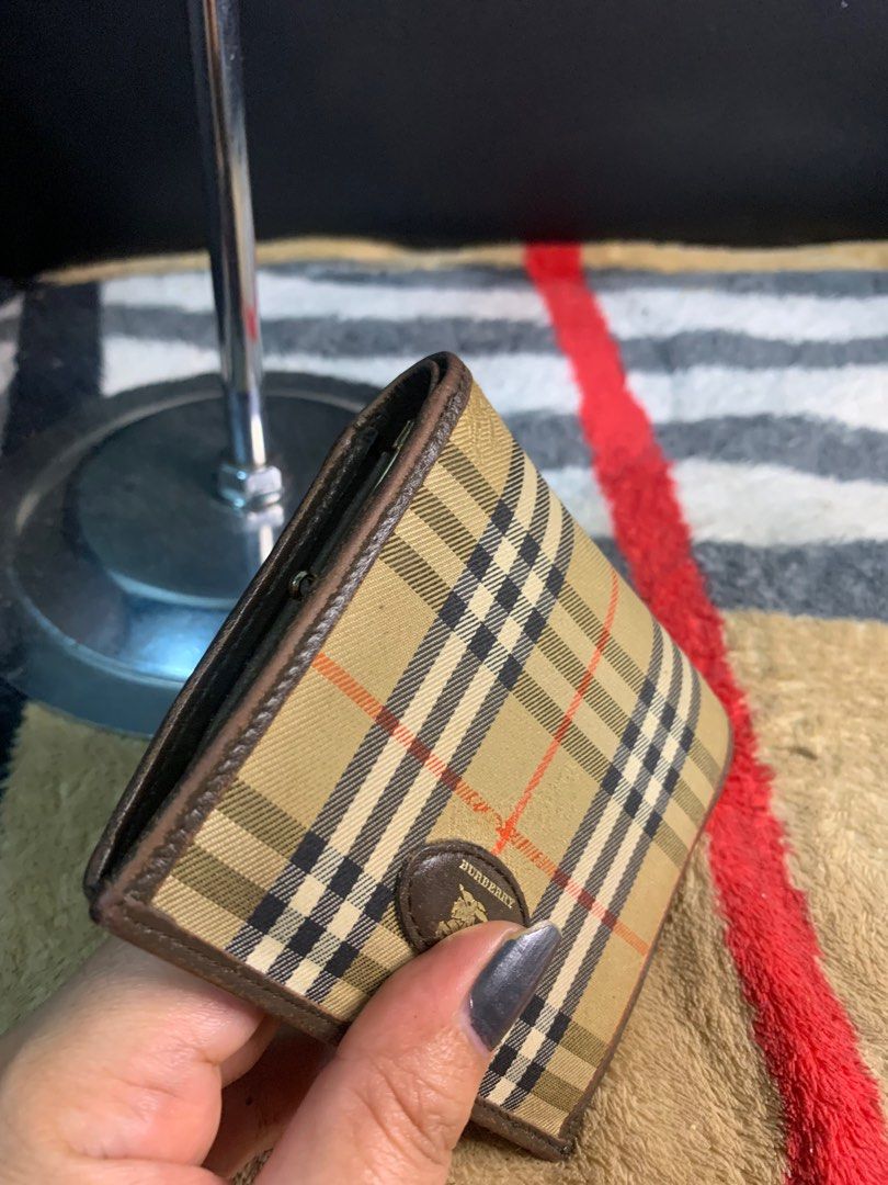 Vintage burberry wallet deals