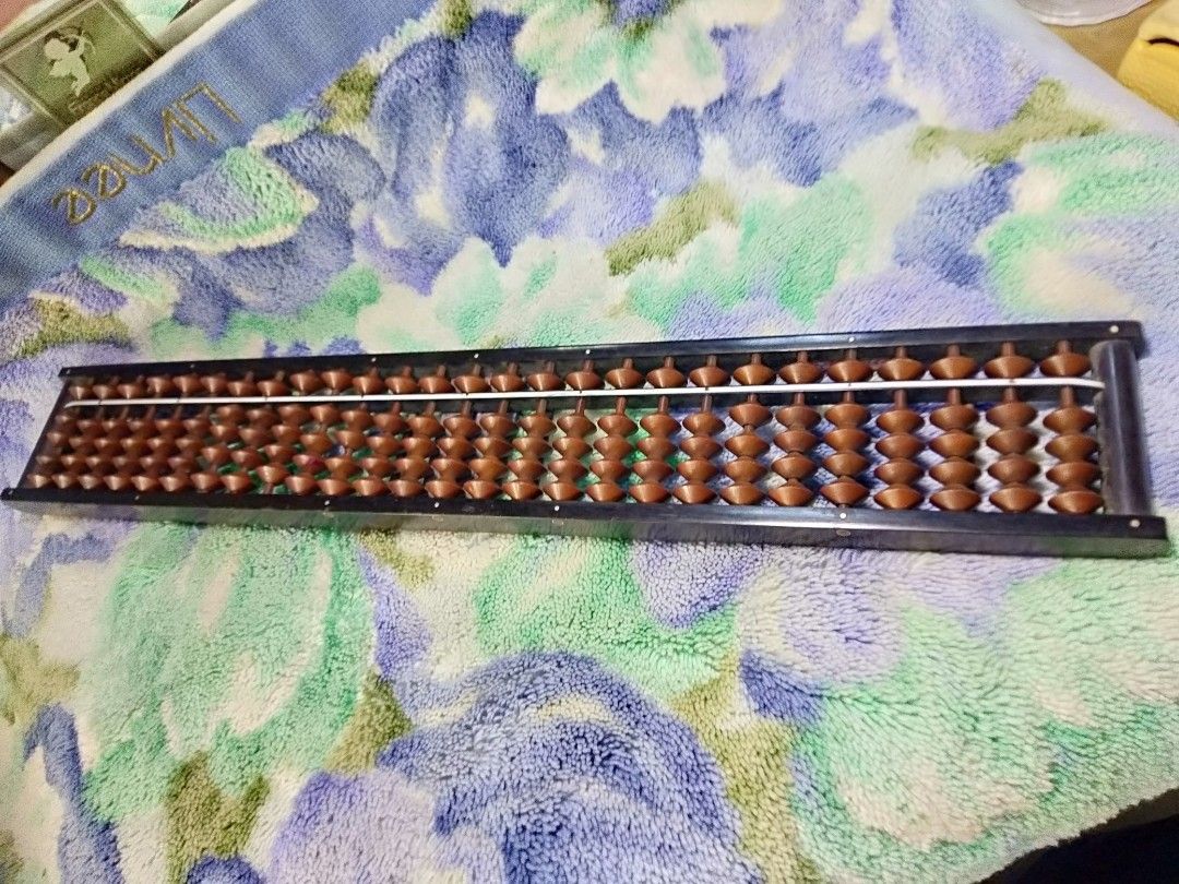 Flexzion Soroban Abacus - 11-inch Japanese Math Tool | 17 Rods 5 Beads | Learning Calculator For Kids & Adults