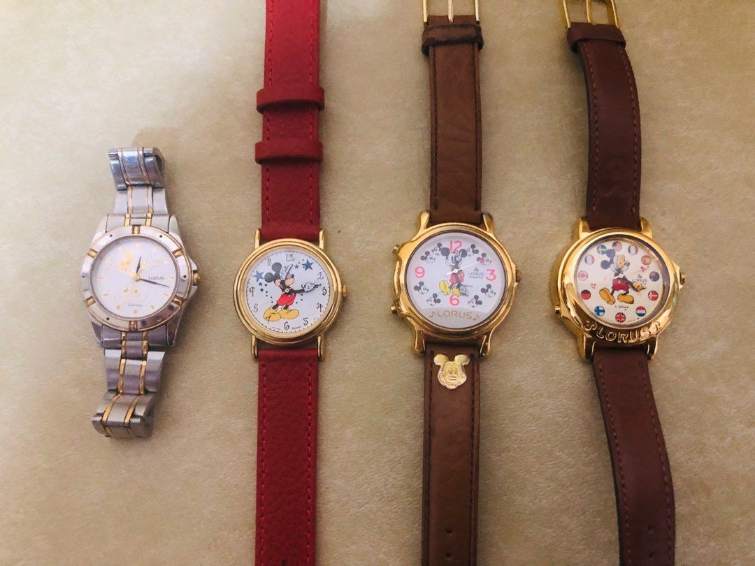 Lorus mickey mouse hotsell watch with flags