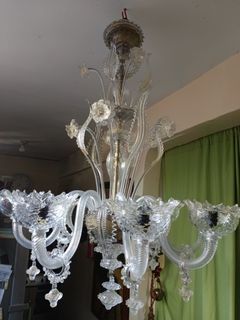 Vintage Morano Glass Chandelier