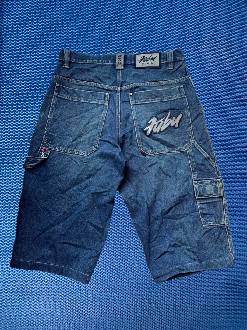 Vintage Y2k FUBU baggy denim shorts Men s Fashion Bottoms Jeans