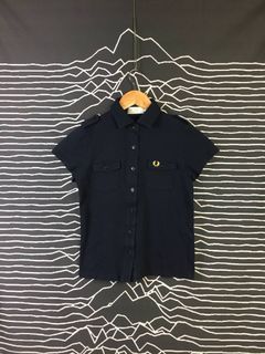 Vtg Fred Perry Double Pocket Polo Tee