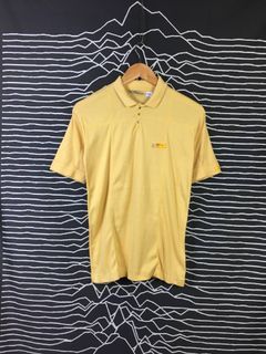 Vtg Lancome Paris Snap Button Polo Tee