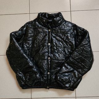 Wild Fable quilted puffer black winter jacket nylon inner