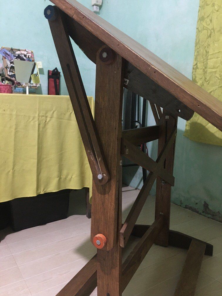 Wooden Drafting Table & T-Square Bundle on Carousell