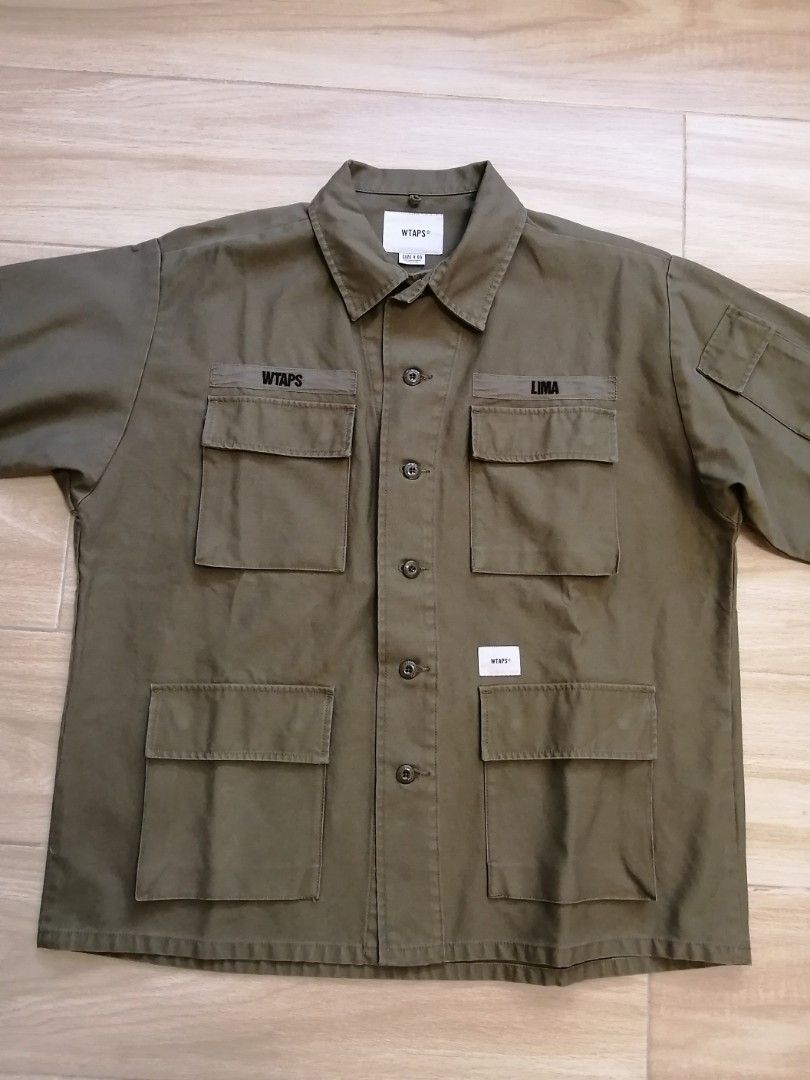 Wtaps 20ss Jungle Shirt LS 01 OD色L size, 男裝, 上身及套裝, T