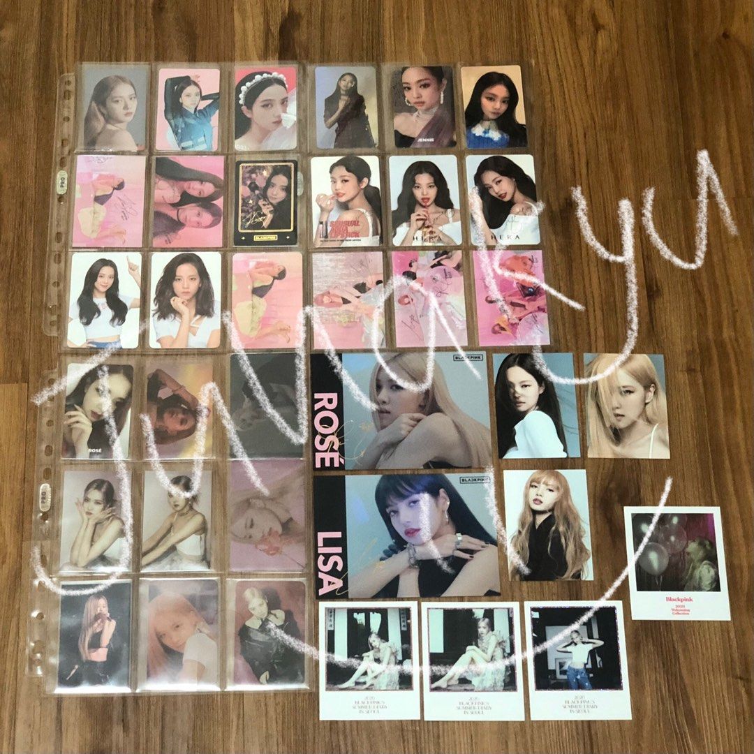 wts blackpink jisoo jennie rose lisa official photocard postcard clearance