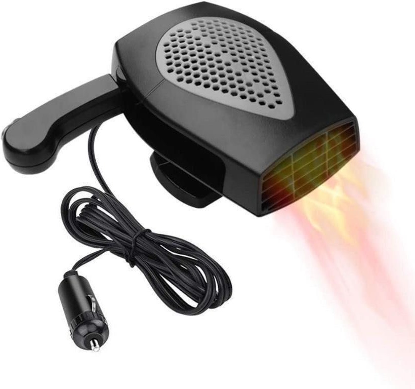 X4586 Auto Electronic Heater Fan 12V 150W Fast Heating Defrost Car Heater,  Plug Adjustable Thermostat in Cigarette Lighter, 2 in 1 Heating/Cooling  Function 3-Outlet Car Heater (Black), TV u0026 Home Appliances, Air