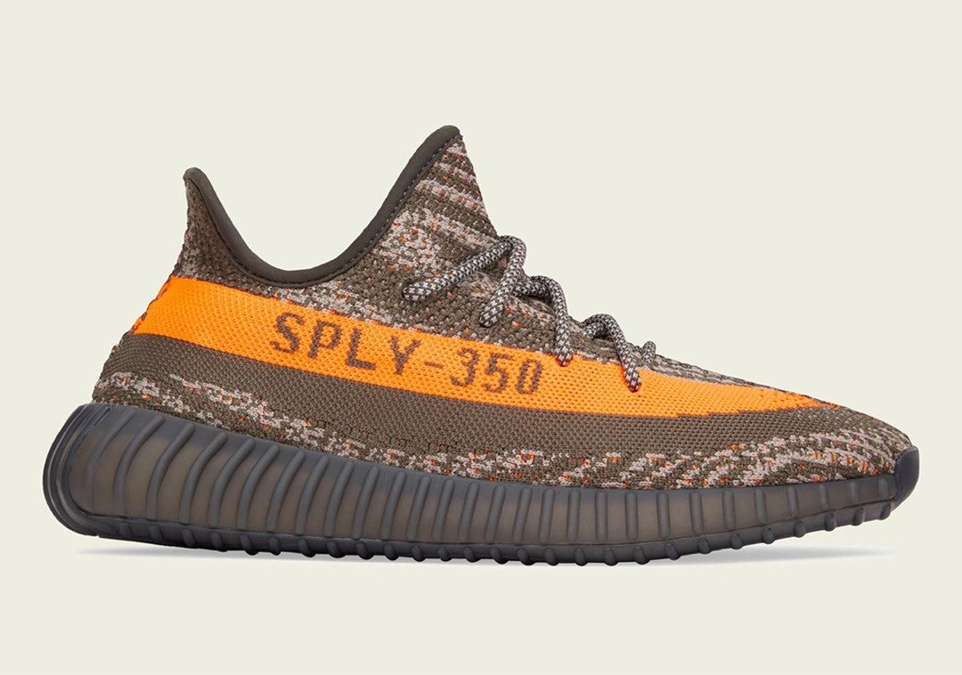 Yeezy Boost 350 v2 Carbon Beluga / Steeple Gray / Solar Red, Luxury,  Sneakers u0026 Footwear on Carousell
