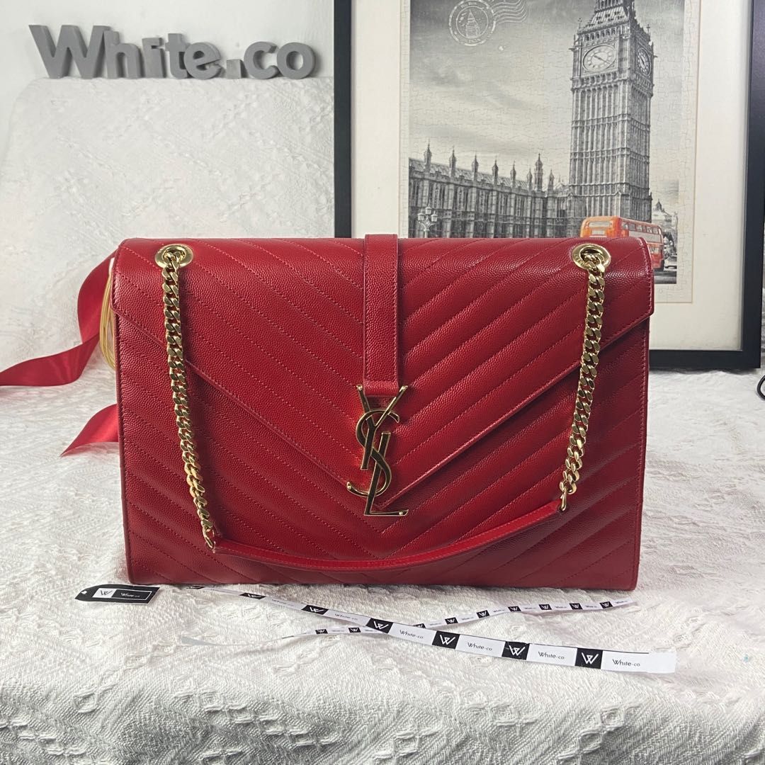 YSL Envelope Clutch, Luxury, Bags & Wallets on Carousell