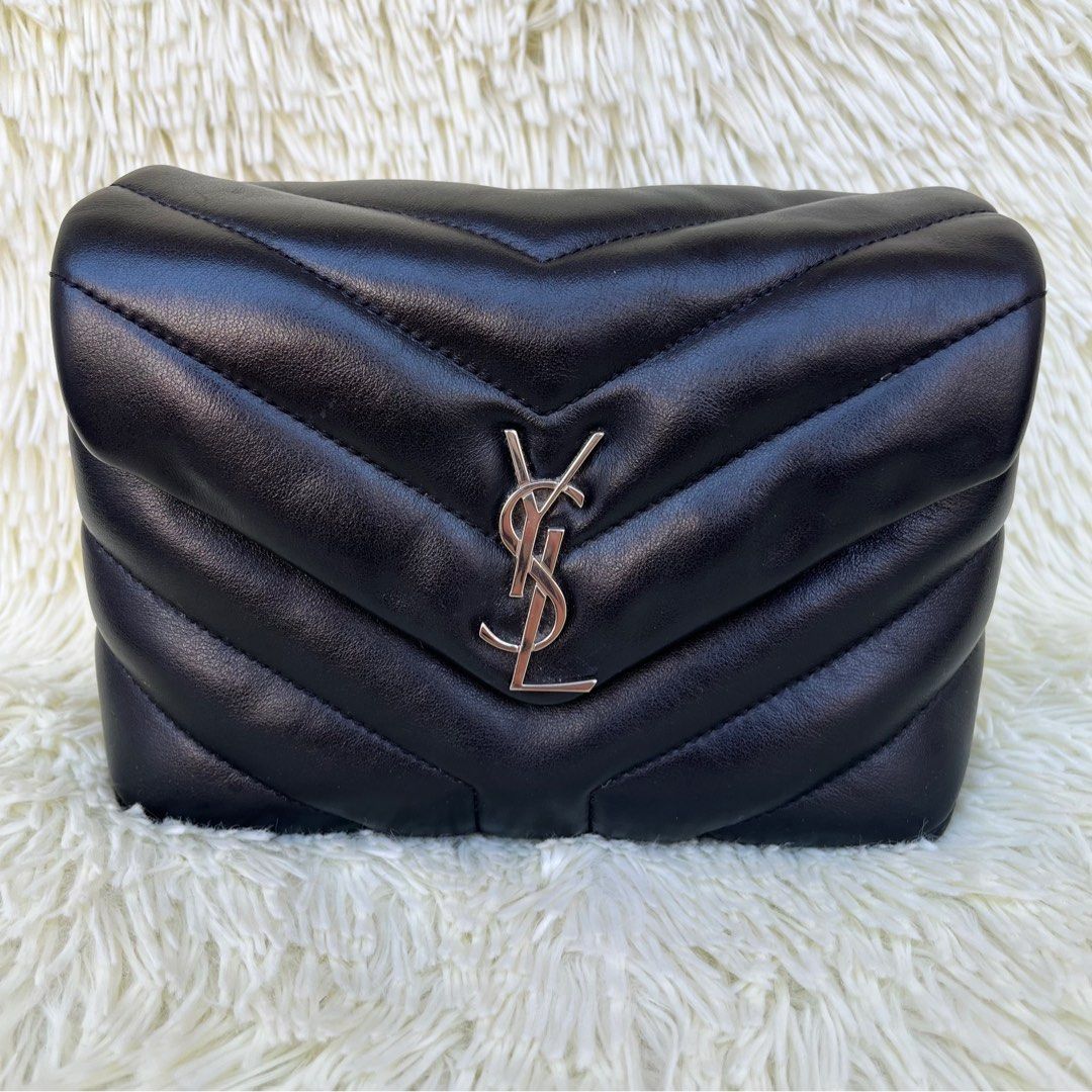 YSL Mini Loulou Toy (Category: Luxury Bags & Wallets) located in Las Pinas. Submitted by Le.Pattie.Luxe (Listing ID 1234938468, Image 2). Description: 💯% Authentic 𝐘𝐒𝐋 𝐌𝐢𝐧𝐢 𝐋𝐨𝐮𝐥𝐨𝐮 𝐓𝐨𝐲 🖤𝐏𝐡𝐩 𝟓𝟓𝐤🖤 ▪️8.8/10 condition, no major flaws normal signs of use only ▪️Can be worn as clutch/crossbody/shoulder bag ▪️Comes w/ 2 authentication from Dr. Runway & Authentic Detective ▪️Inclusions: detachable strap, dustbag, cards, & certific
