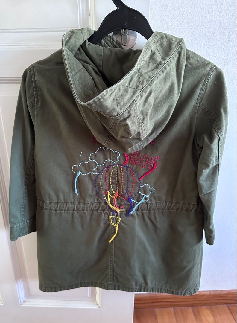 Girls military coat sales