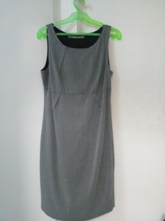 Zara grey midi length sleeveless