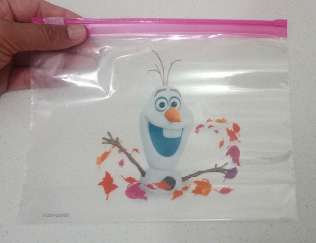 Ziploc Plastic Bag Disney Frozen, Furniture & Home Living, Kitchenware