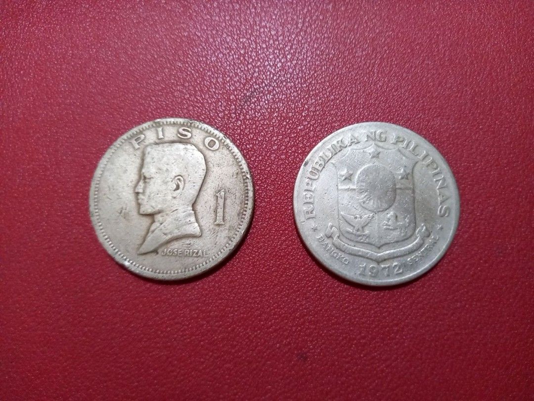1972 1-Peso Coin (Category: Currency) located in Marikina City. Submitted by maui_1800 (Listing ID 1230070896, Image 1). Description: Selling as-is where-is. Vintage. Minted 1972. Jose Rizal..