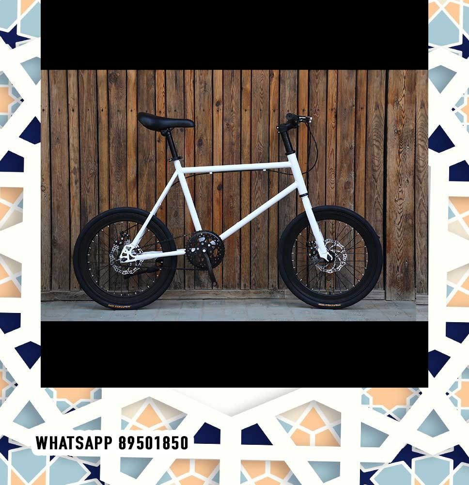 20 Inch 1 Speed White MINI VELO Bicycles Fixie Bike Lightweight Road bike Single speed Disc brake lady seat 16 child rack children adult 24 thermal