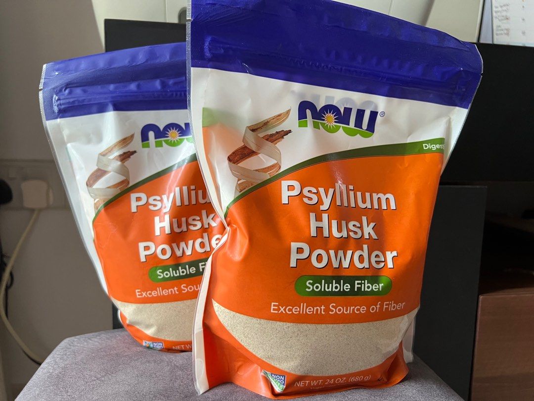 2x 680gr Psyllium Husk Powder (NOW Brand), Health & Nutrition, Health