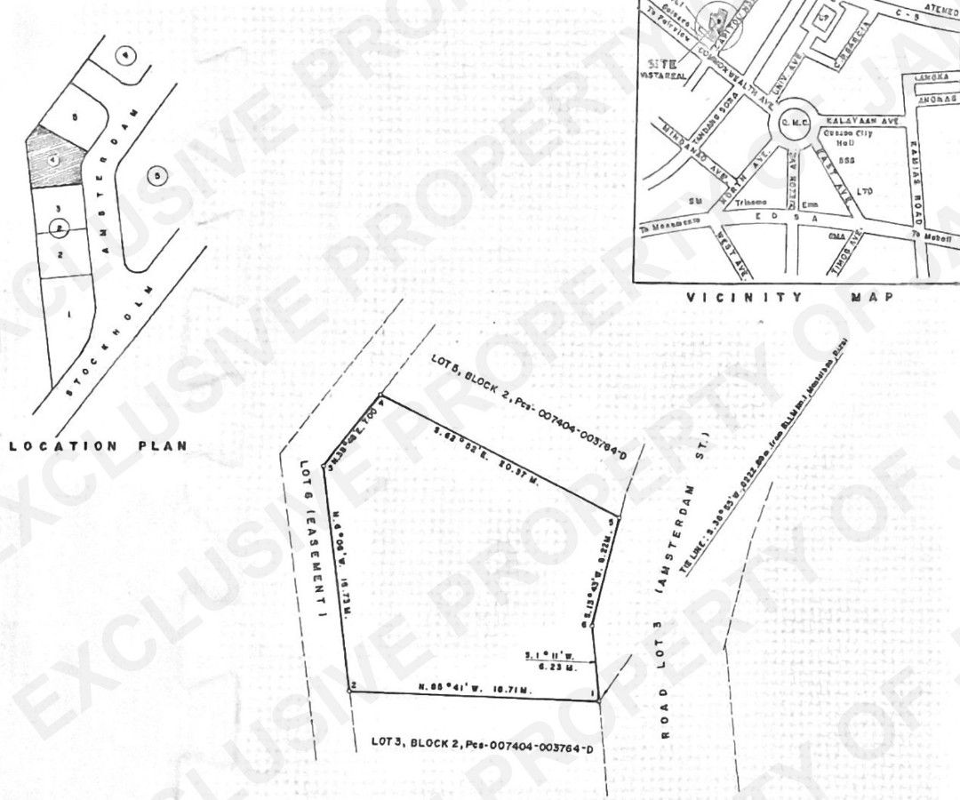 382sqm Residential Lot For SALE Amsterdam Street Vista Real Classica