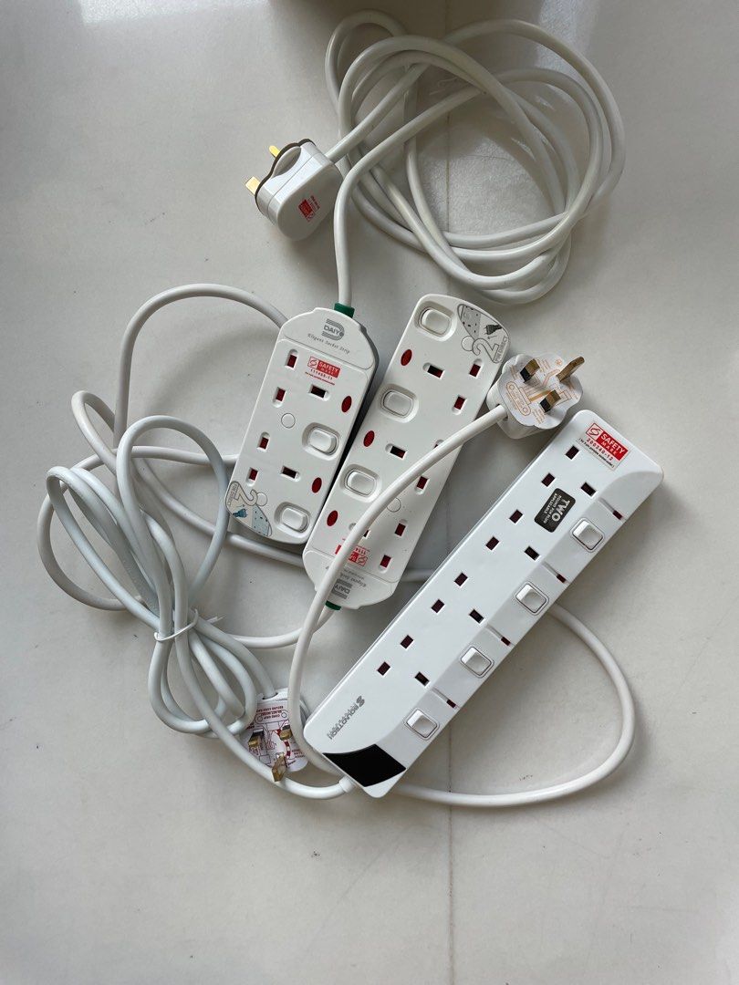 3 multiple socket extend plugs, TV & Home Appliances, Electrical
