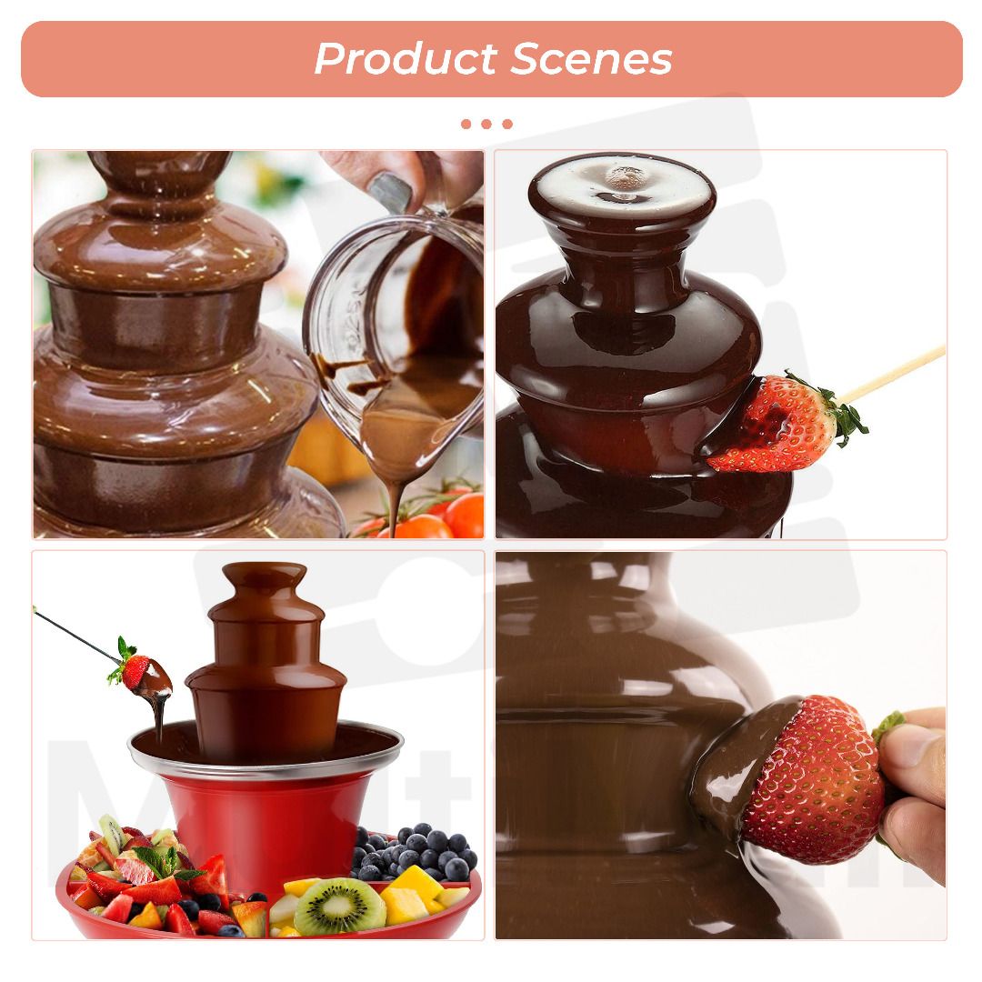 Para Fiesta TECHTONGDA Electric Chocolate Fondue Fountain, Tier
