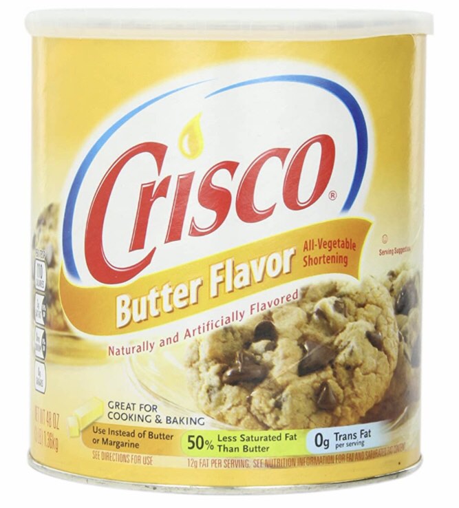 48oz Crisco Butter Flavor All Vegetable Shortening 1.36kg Use Instead