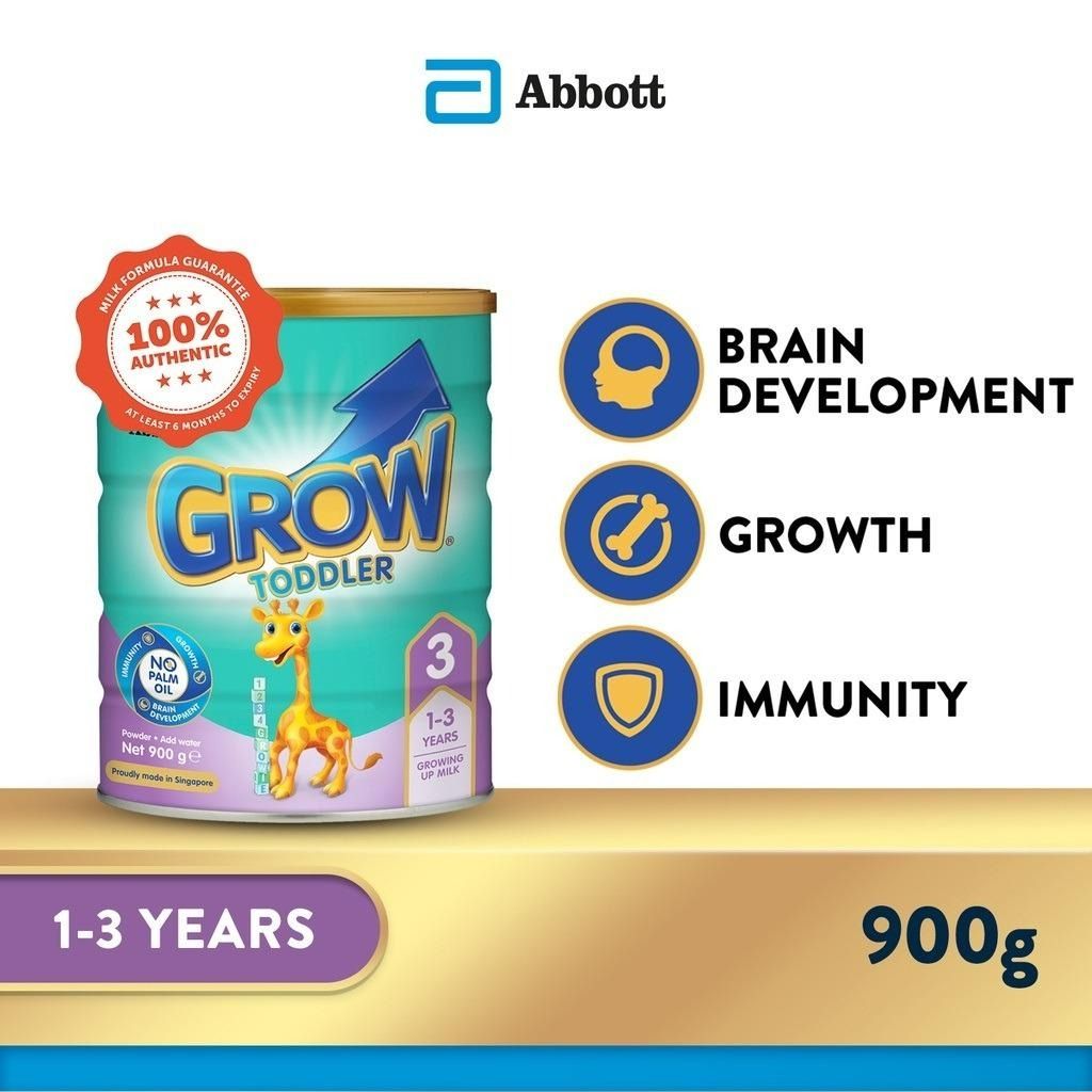 900g x 2 tins Abbott Grow Baby Milk Powder Stage 3 4 5 Baby Milk Formula 900 g 1.8 kg per tin 100 real