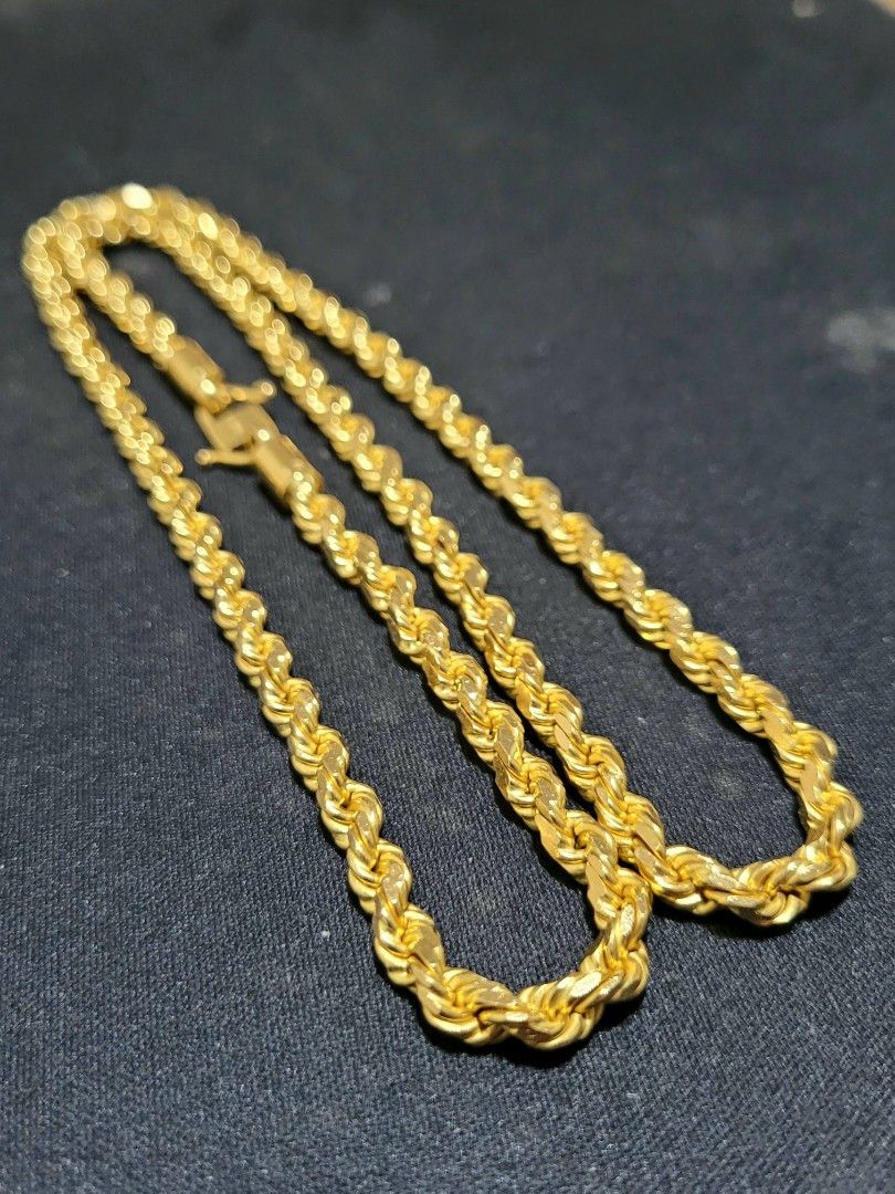 Gold rope discount chain for sale