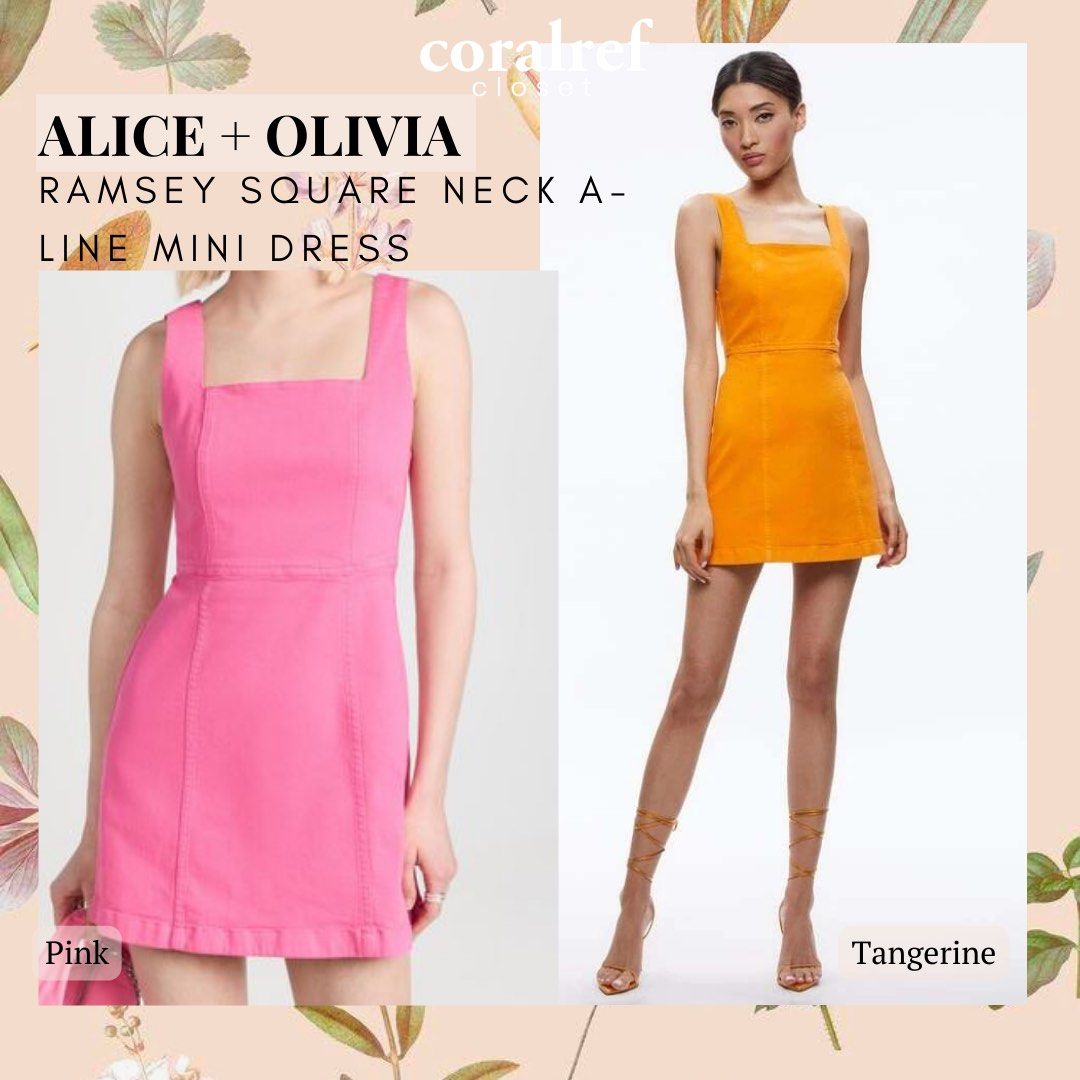 Alice and olivia a top line dress